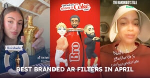 Article "Best Branded AR Filters in April | AR Marketing Selection April" cover