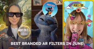 Article "Best Branded AR Filters in June | AR Marketing Selection June" cover
