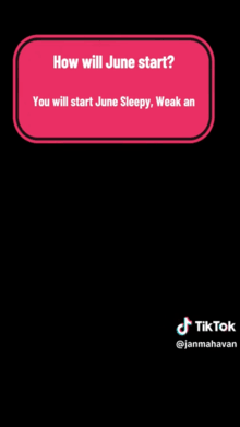 How Will June Start?
