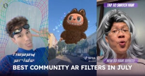 Article "Best Community AR Filters in July" cover