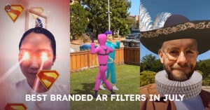 Article "Best Branded AR Filters in July | AR Marketing Selection July" cover