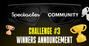 Article "Spectacles Community Challenge #3: Winners Announcement" cover