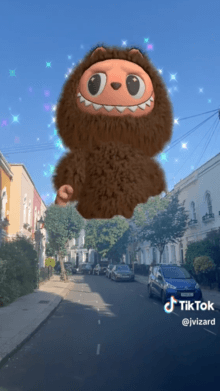 Labubu in the sky