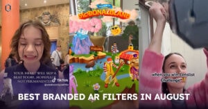 Article "Wednesday’s Comeback, McDonaldland & YouTube’s AI Takeover | Best Branded AR Filters in August" cover