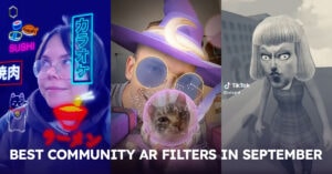 Article "Entering the spooky season with Wednesday S2 | Best Community AR Filters in September" cover