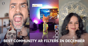 Article "Stranger Things, Wicked, New Year’s predictions, and Christmas celebrations ❄️ | Best Community AR Filters in December" cover