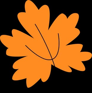 Fall theme big leaf