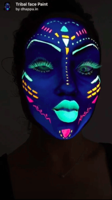 tribal face paint