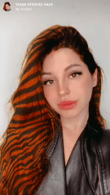tiger stripes hair
