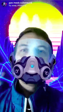 gas mask cyberpunk