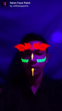 Neon Face Paint