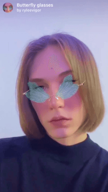 Butterfly glasses