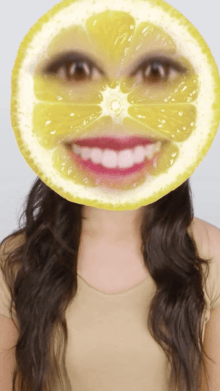 face lemon