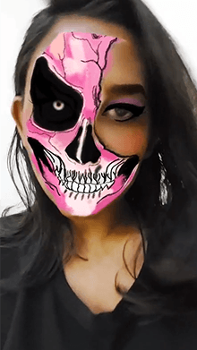 Scary Skull Makeup