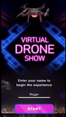AR Drone Show - Personalized AR Drone show with Sky Tracking in Augmented Reality!