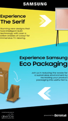 Samsung Serif TV in Augmented Reality: Immersive 3D Web AR experience with voice commands & more!