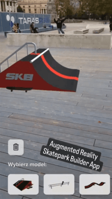 Augmented Reality Skatepark Builder App