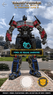 Transformers: Rise of the Beasts AR Experiences