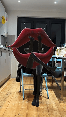 Red Lip Masked Singer 3D